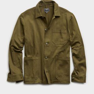 Japanese Knit Chore Coat In Olive Todd Snyder